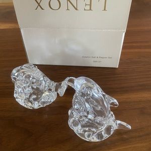 Lenox, dolphin salt and pepper set. New in box.